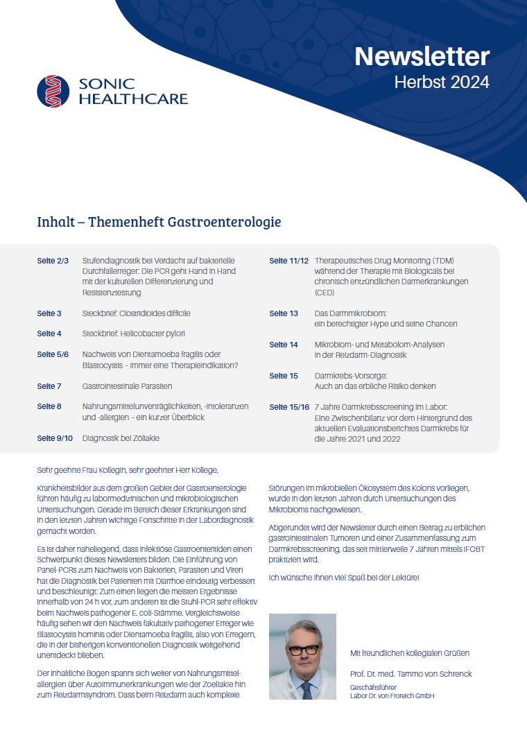 Sonic Newsletter Themenheft Gastroenterologie